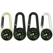 GJX 4Pcs Compass Hiking Survival,Uv Protection Design Compass,High Temperature Resistance Military Gear,Colormixing1